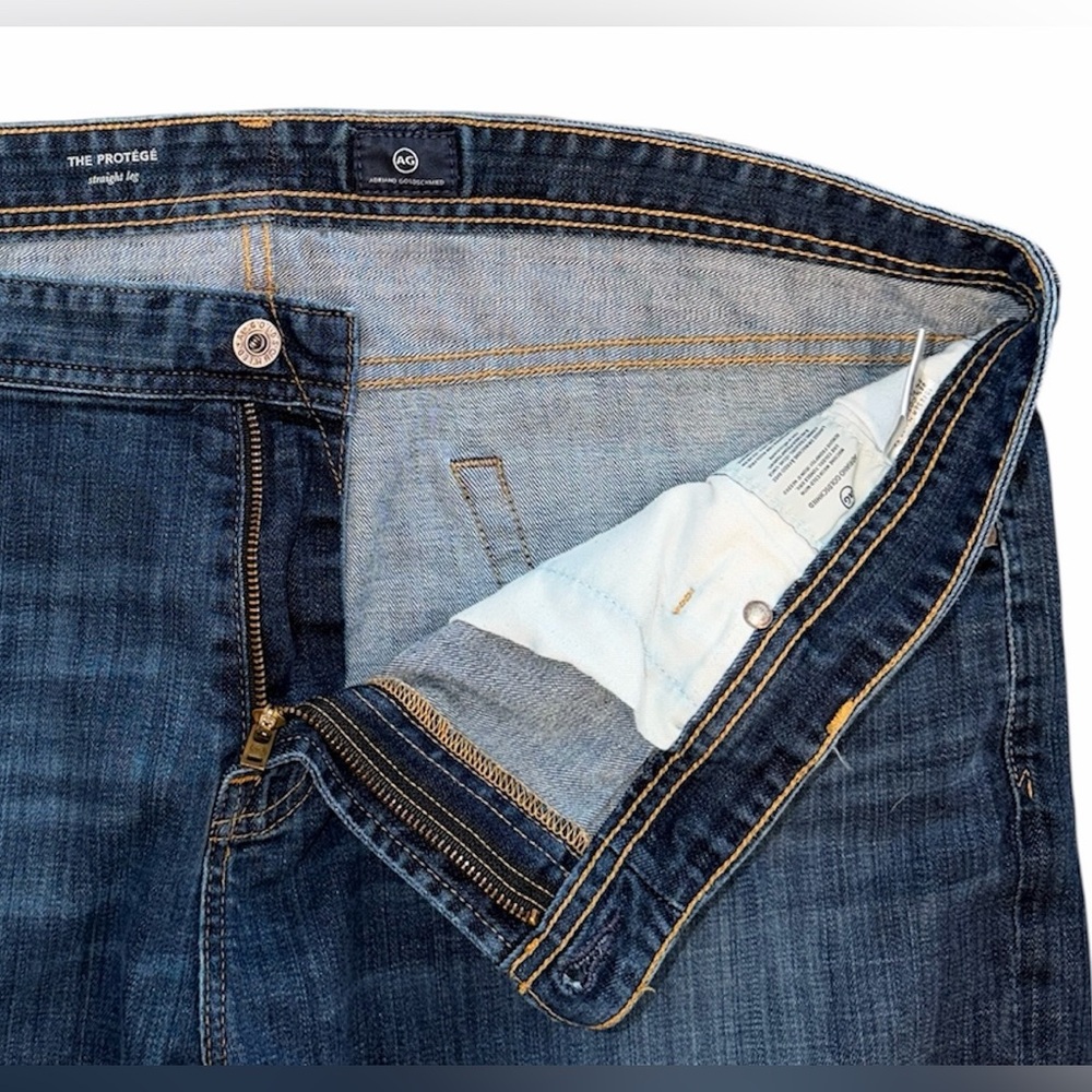 AG Adriano Goldschmied Jeans 42x34 The Protege Straight Leg Blue Stretch 43x34 - Picture 6 of 11
